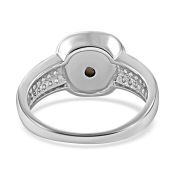 LUSTRO STELLA Champagner und wei&szlig;er Zirkonia-Ring- 9,03 Ct.