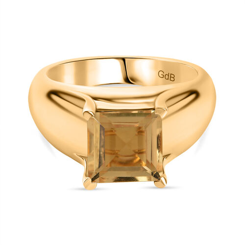 Citrin Ring, Messing, (Größe 17.00) ca. 2,35 ct image number 0