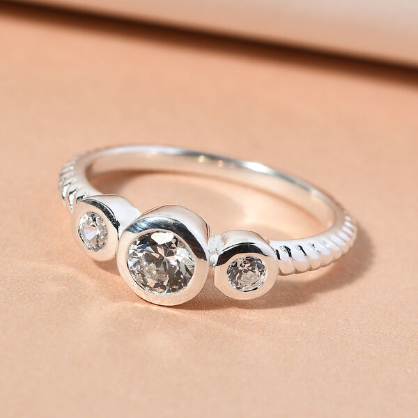 LUSTRO STELLA - feinster Zirkonia-Ring, 925 Silber image number 2