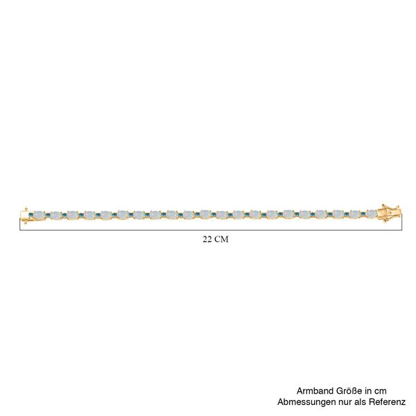 AA Nat&uuml;rliches, &auml;thiopisches Welo Opal und Neon Apatit Armband, 19 cm - 7,56 ct. image number 5