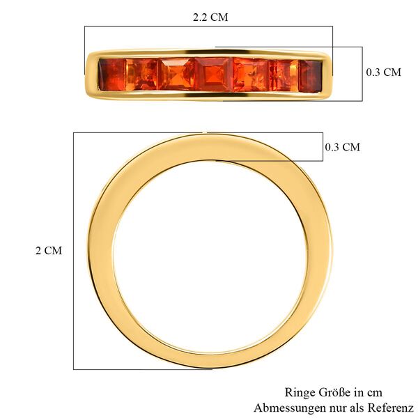 Purpurroter Feueropal-Ring, 925 Silber Gelbgold Vermeil  ca. 0,79 ct image number 7