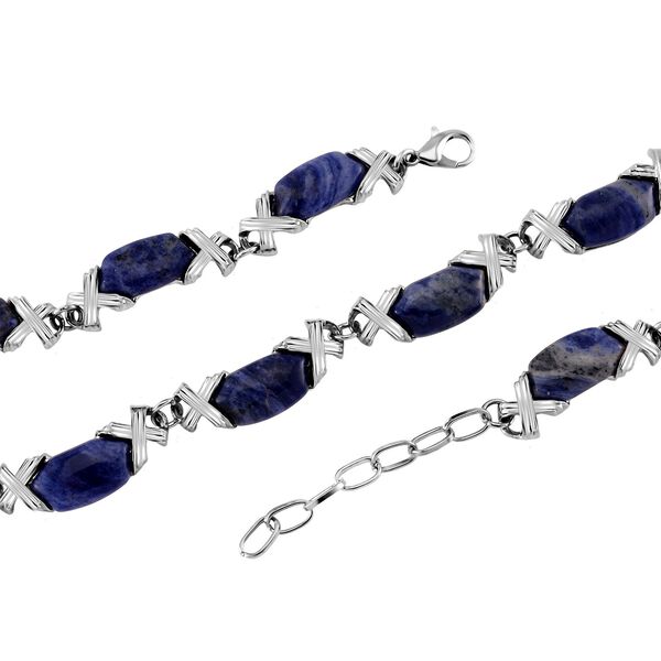Sodalith 45+5cm Halskette - 250 ct. image number 4