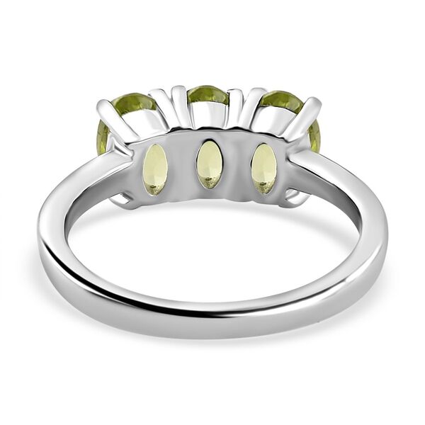 Nat&uuml;rlicher Peridot Ring, Edelstahl (Gr&ouml;&szlig;e 16.00) ca. 1.60 ct image number 6