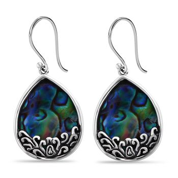 Royal Bali Kollektion - Abalone Muschel Ohrringe, 925 Silber