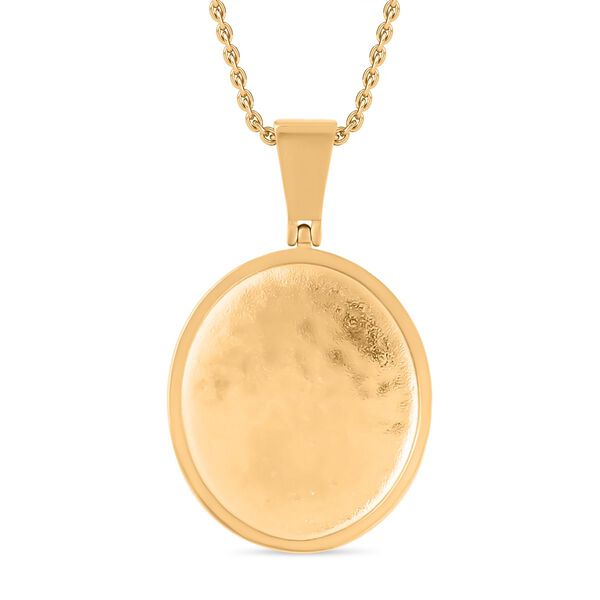 Lebensbaum-Anhänger weißer Kristall mit Kette, goldfarben image number 5