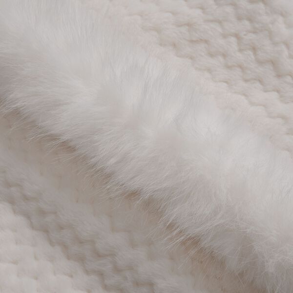 Plüsch Hut-und-Schal-Set, Winddicht und kuschelig, weiß image number 4