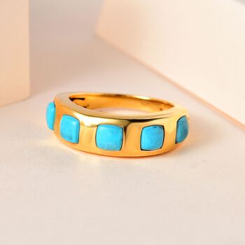 Amerikanischer nat&uuml;rlicher Sleeping Beauty T&uuml;rkis-Ring - 1,66 ct.