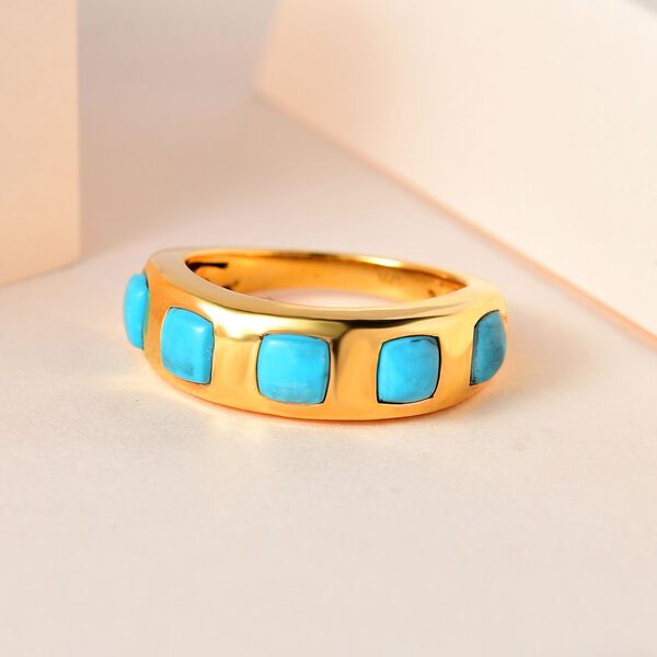 Amerikanischer nat&uuml;rlicher Sleeping Beauty T&uuml;rkis-Ring - 1,66 ct. image number 2