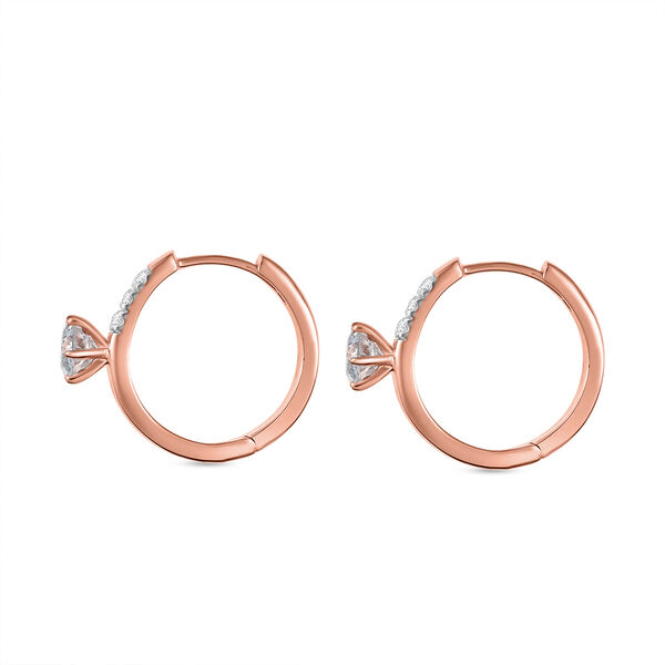 D’Joy Moissanit Ohrringe, 925 Silber 750 rosévergoldet - 1,12 ct. image number 4