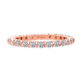 Lab Grown Diamant SI-GH Ring 925 Silber 750 Roségold Vermeil (Größe 18.00) ca. 1,00 ct