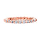 Lab Grown Diamant SI-GH Ring 925 Silber 750 Roségold Vermeil (Größe 18.00) ca. 1,00 ct