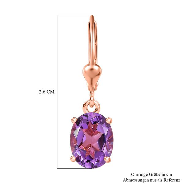 Rose de France Amethyst Ohrringe - 3,34 ct. image number 6