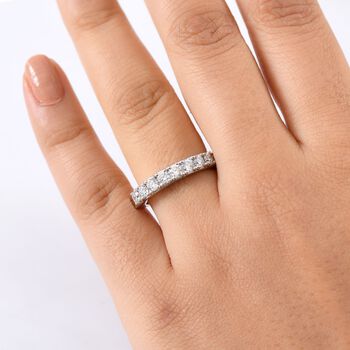 LUXURIANT SI Labor Diamant Ring, 925 Silber rhodiniert - 1 ct.