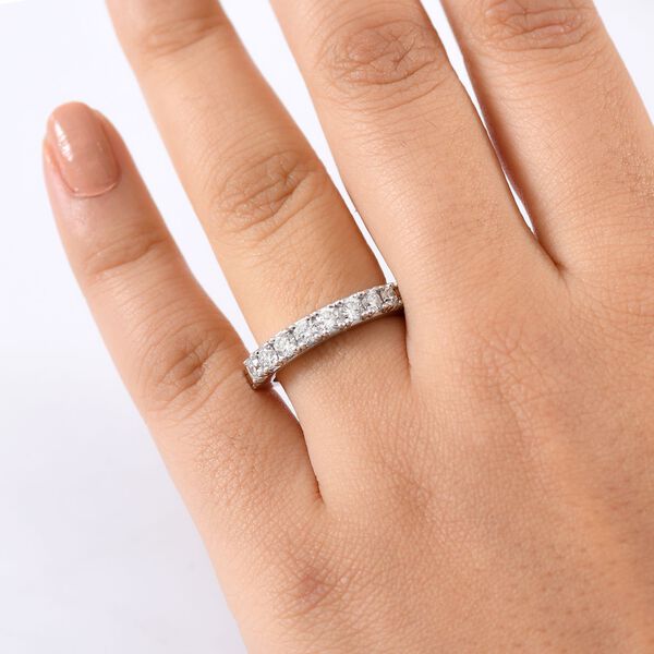 LUXURIANT SI Labor Diamant Ring, 925 Silber rhodiniert - 1 ct. image number 2