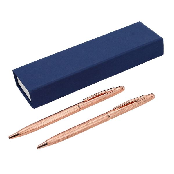 2er Set Kristall Stift, Bronze