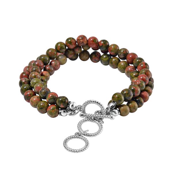 Unakite Armband, 18 cm - 30 ct. image number 4