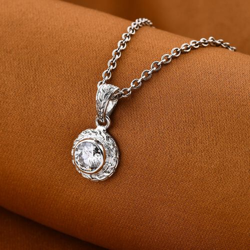 Moissanit Anhänger 925 Silber ca. 1,44 ct. image number 1