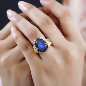 AAA Labradorit Ring - 11,87 ct.