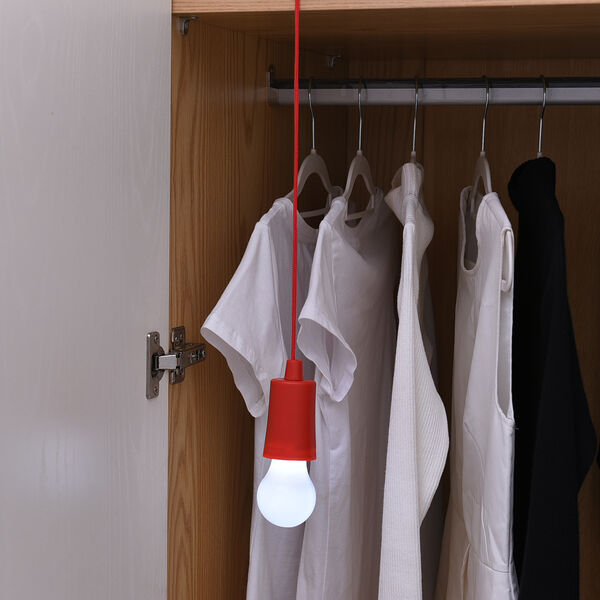 3er-Set Zugschnur Lampe Rot image number 2