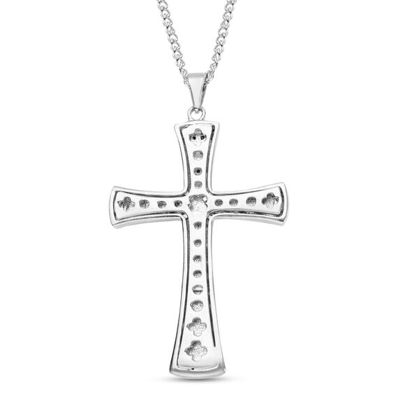 Wei&szlig;er Kristall-Anh&auml;nger mit Kette - 8 ct. image number 3