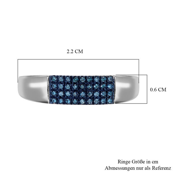 Blauer Diamant-Ring - 0,20 ct. image number 5