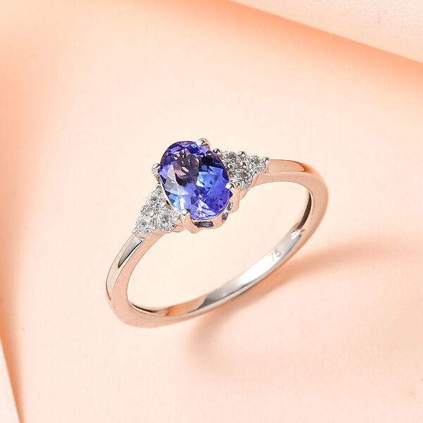AA Tansanit und Moissanit Ring - 0,77 ct. image number 2