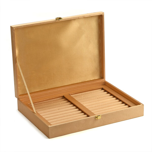 Schmuckbox bestickt mit Perlen und Pailletten, Gold image number 10