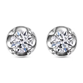 LUXURIANT I2 Labor Diamant Ohrringe, 925 Silber rhodiniert - 0,20 ct.