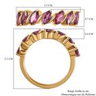 Rhodolith Granat Ring 925 Silber Gelbgold Vermeil (Größe 18.00) ca. 2,14 ct image number 6