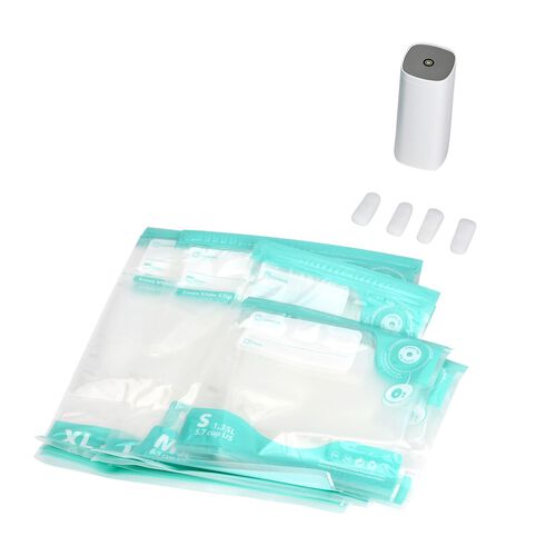  Mini Handvakuumierer mit 10 Vakuumbeuteln, zur Aufbewahrung von Lebensmitteln image number 0