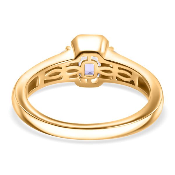 Pfau Tansanit und grüner Tansanit Ring - 0,85 ct. image number 6