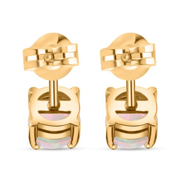 D'Joy AA natürliche, äthiopische Welo Opal Ohrringe, 925 Silber vergoldet - 0,71 ct. image number 4