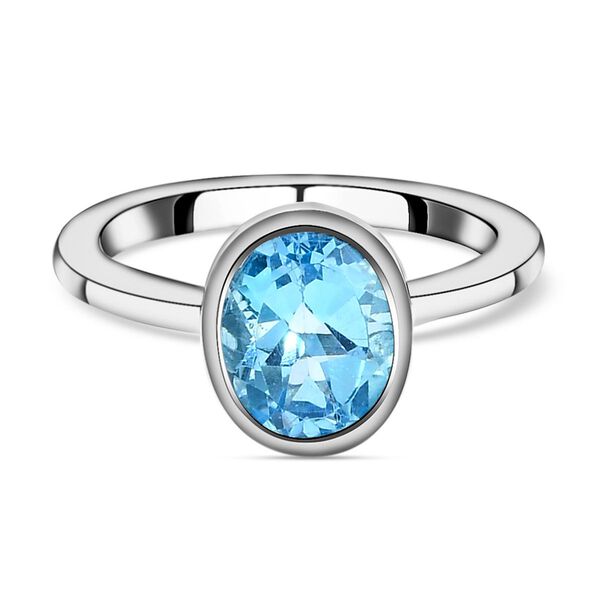 Schweizer Blautopas-Ring, ca. 2,36 ct