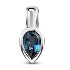 London Blau Topas Anhänger, 925 Silber platiniert ca. 1.46 ct image number 0