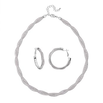 Wei&szlig;er Kristall Schmuckset Reines Messing