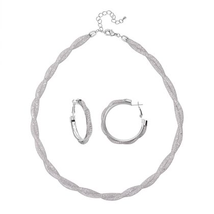 Wei&szlig;er Kristall Schmuckset Reines Messing