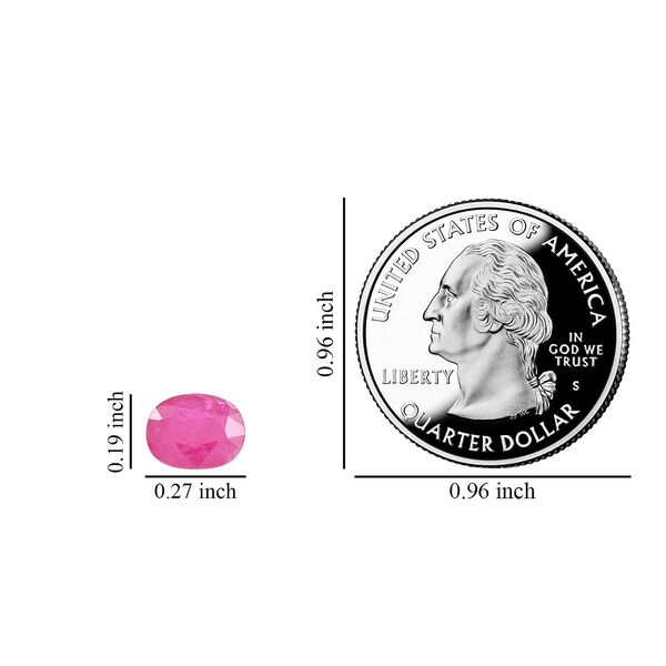 Mozambique Ruby Oval 7x5 Faceted Cut 4A 1.00 ct image number 4