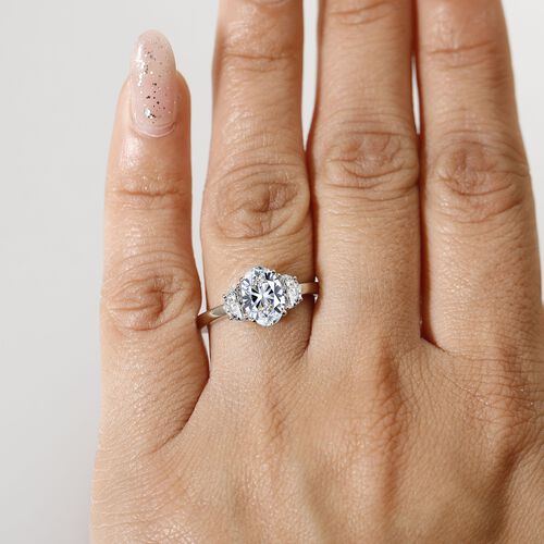 LUXURIANT DIAMOND- IGI zertifizierter VS-EF Labor Diamant Ring in 950 Platin - 2 ct. image number 2