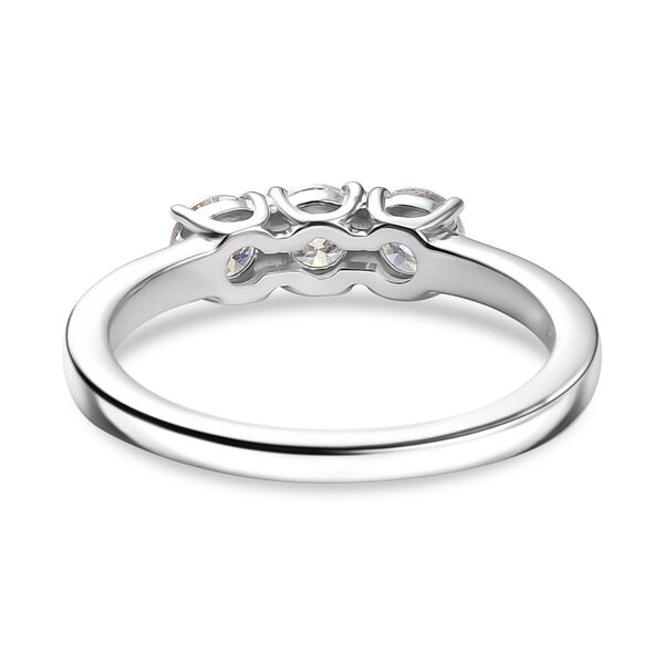 Moissanit Ring, 925 Silber platiniert - 0,68 ct. image number 5