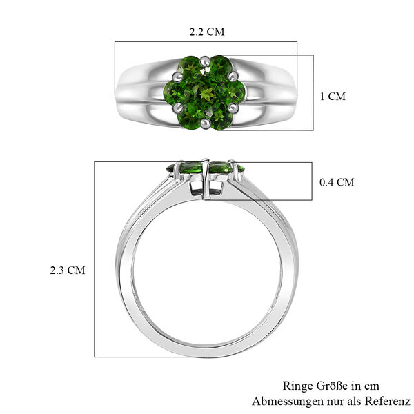 Natürlicher Chromdiopsid-Ring - 0,89 ct. image number 7