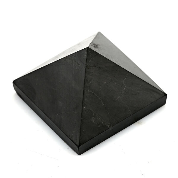Shungit Pyramide 4 cm ca 30 g Schwarz image number 4