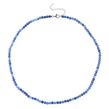 D'Joy Santamaria Aquamarin Halskette ca. Flexibles cm 925 Silber rhodiniert ca. 45,00 ct.