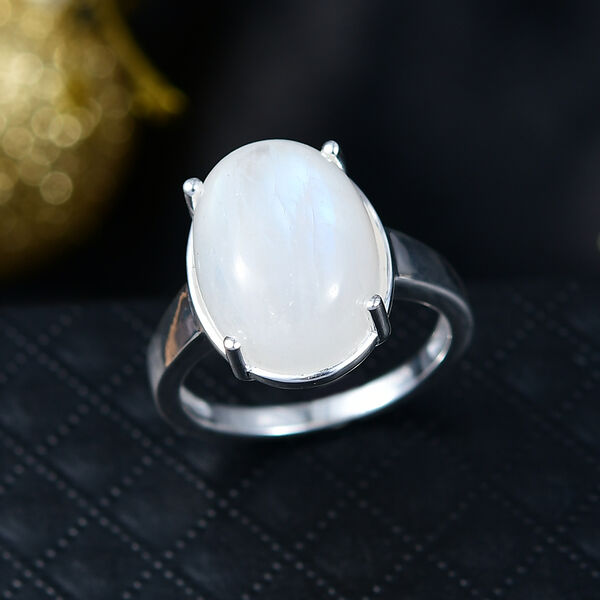 D'Joy AA Regenbogen Mondstein Ring - 10,87 ct. image number 2