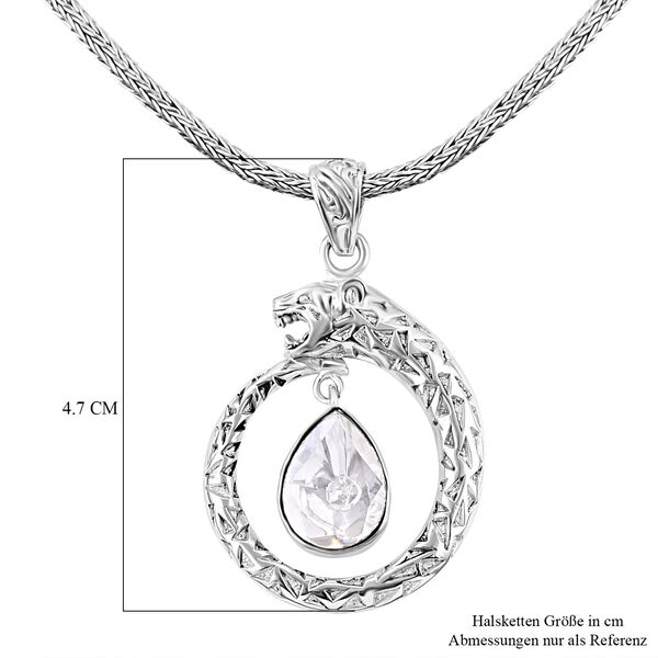 Moissanit Halskette ca. 50 cm 925 Silber ca. 1,34 ct. image number 7