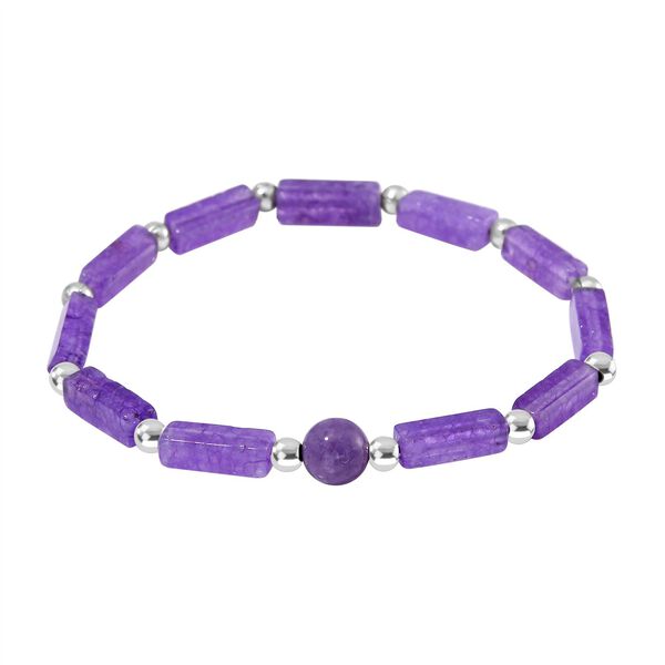 3er-Set- Lila Quarzit und wei&szlig;e Kristall Quarz-Armb&auml;nder - 231 ct. image number 3