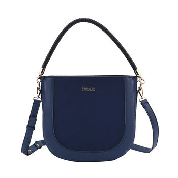 Hobo Tasche mit abnehmbarem Riemen, Gr&ouml;&szlig;e 26x8x14 cm, Dunkelblau