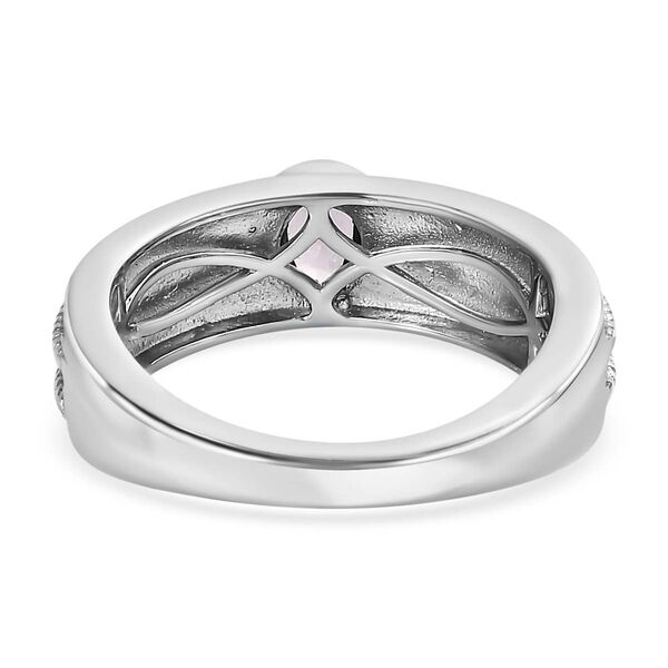 AA Natürlicher Tansanischer Lavendel-Spinell Ringe 925 Silber platiniert (Größe 19.00) ca. 0.43 ct image number 6