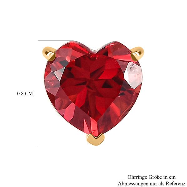 D'Joy Labor Padparadscha Saphir Ohrringe - 3,60 ct. image number 5