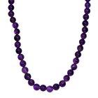 Afrikanischer Amethyst Halskette ca. 45 cm+ 5 cm Extender, Edelstahl ca. 220,00 ct.