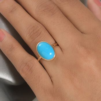 AAA amerikanischer, nat&uuml;rlicher Sleeping Beauty T&uuml;rkis-Ring - 5,65 ct.